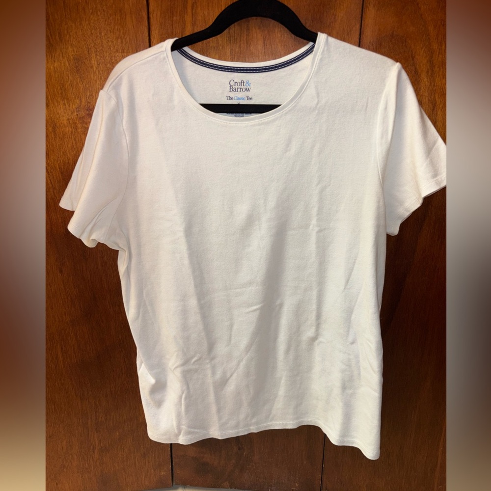 Croft & Barrow The Classic Tee – White, Size XL